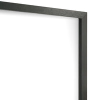 Lati Dresser Mirror, Beveled Glass, Black Wood, 40 Inch Square - BM340881