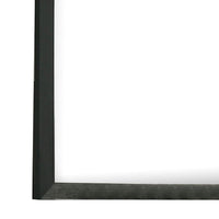 Lati Dresser Mirror, Beveled Glass, Black Wood, 40 Inch Square - BM340881