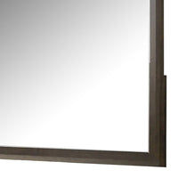 Fel Dresser Mirror, Beveled Glass, Dark Brown Wood Frame, 44x45 - BM340888