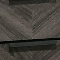 Vey Nightstand with 2 Drawers, Gray Chevron Patterned Fronts - BM340937