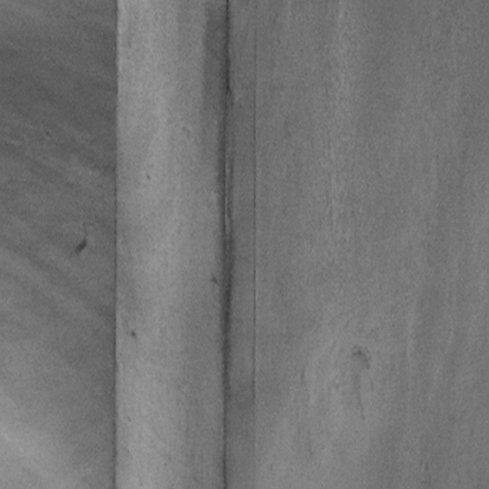 Keli 52 Inch Cube Shape Wooden Console Table with Open Bottom Shelf, Charcoal Gray- UPT-230675