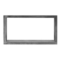 Keli 52 Inch Cube Shape Wooden Console Table with Open Bottom Shelf, Charcoal Gray- UPT-230675