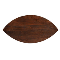 35 Inch 2 Piece Coffee Table with Black Iron Frame, 2 Tone Mango Wood Top In Natural Brown and Walnut -UPT-272894