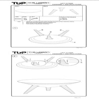 Venus 28 Inch Coffee Table with 3 Tapered Splayed Legs, Gray Mango Wood - UPT-317656
