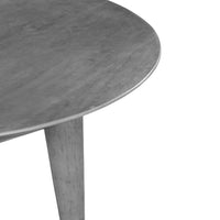 Venus 28 Inch Coffee Table with 3 Tapered Splayed Legs, Gray Mango Wood - UPT-317656