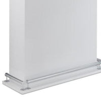 41 Inch Rectangular Wooden Bar Table with Storage, White - BM157252