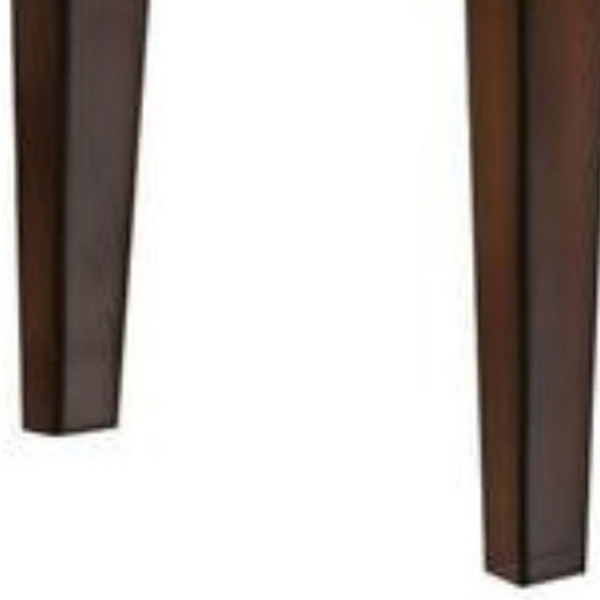 22.5 Inch Wood End Table with Beveled Tapered Legs, Brown - BM186266