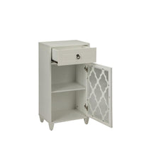 33 inch Wooden Accent Cabinet with 1 Drawer, White - BM157336