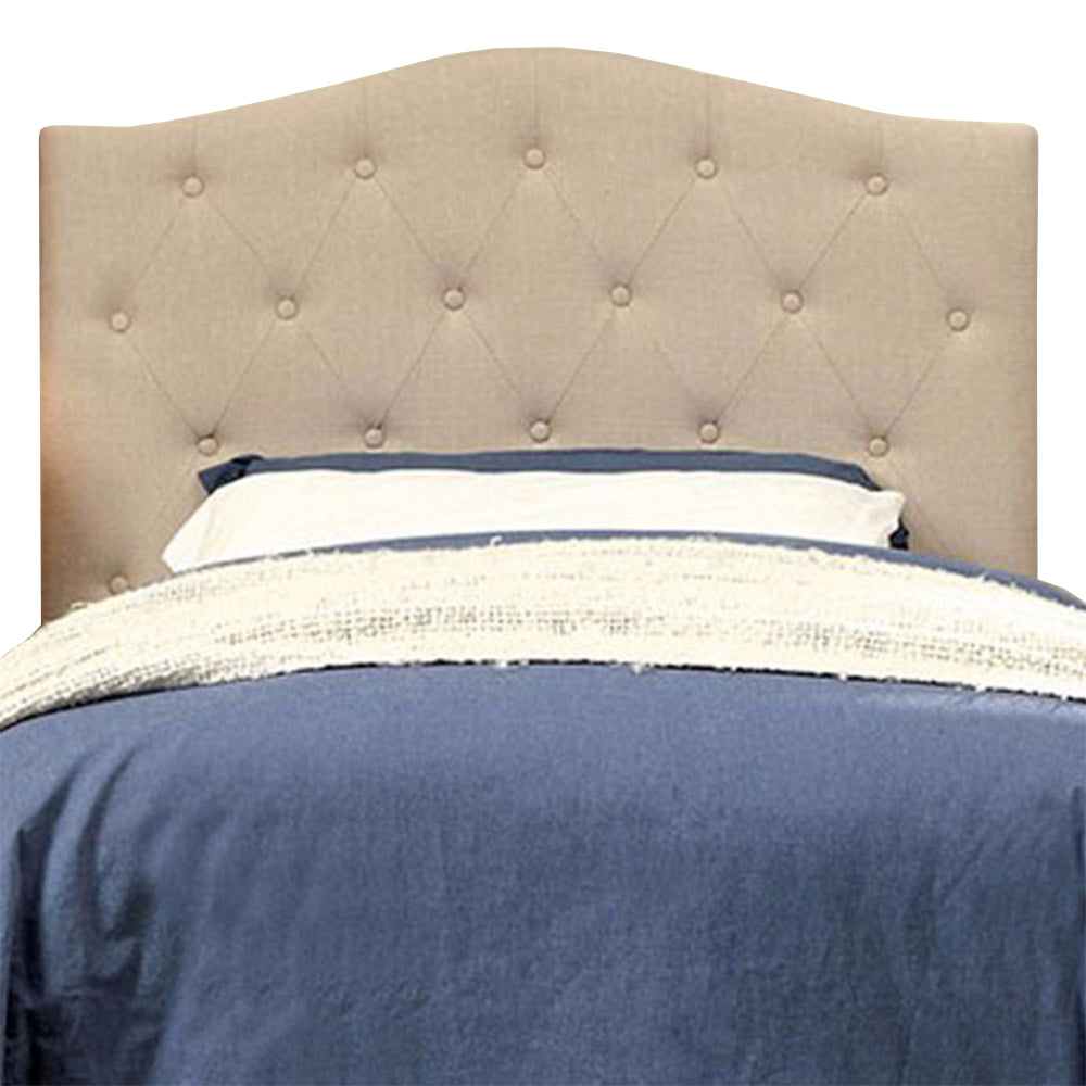BM122796 Alipaz Contemporary Twin Size Headboard, Ivory
