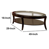 Finley Contemporary Coffee Table In Espresso Finish - BM123254
