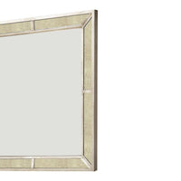 Loraine Modern Victorian Style Mirror , Silver - BM123685