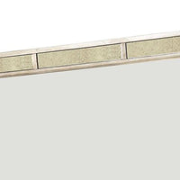 Loraine Modern Victorian Style Mirror , Silver - BM123685