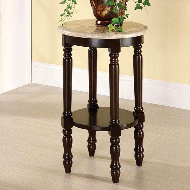 BM123845 Santa Clarita Traditional Plant Stand , Dark Cherry