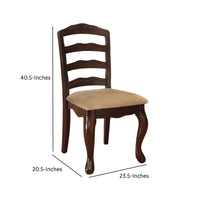 BM131180 Townsville Cottage Side Chair, Dark Walnut Finish, Set Of 2