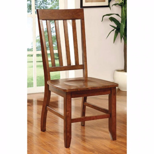 Foster I Transitional Side Chair, Dark Oak Finish, Set of 2 - BM131273