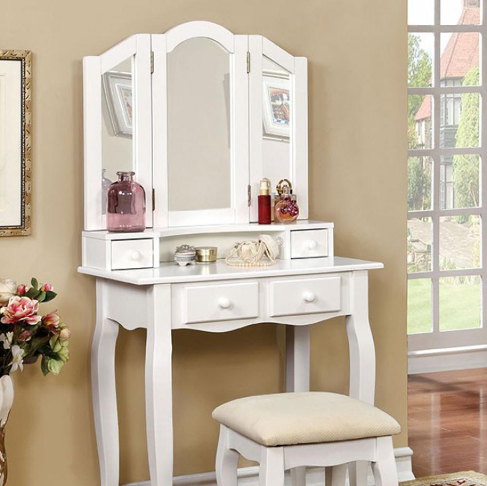 BM132010 JANELLE Transitional Vanity, White
