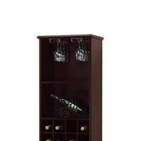 Well Designed Elegant Wine Bar With Wine Racks, Brown - BM141969