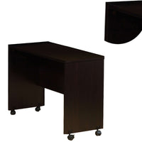 Stylish Dark Brown Finish Desk Return With Spacious Display Top - BM144441