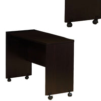 Stylish Dark Brown Finish Desk Return With Spacious Display Top - BM144441