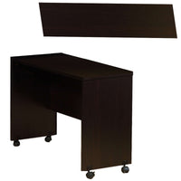 Stylish Dark Brown Finish Desk Return With Spacious Display Top - BM144441