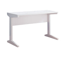 Contemporary Style Desk With Width Top, White - BM144468