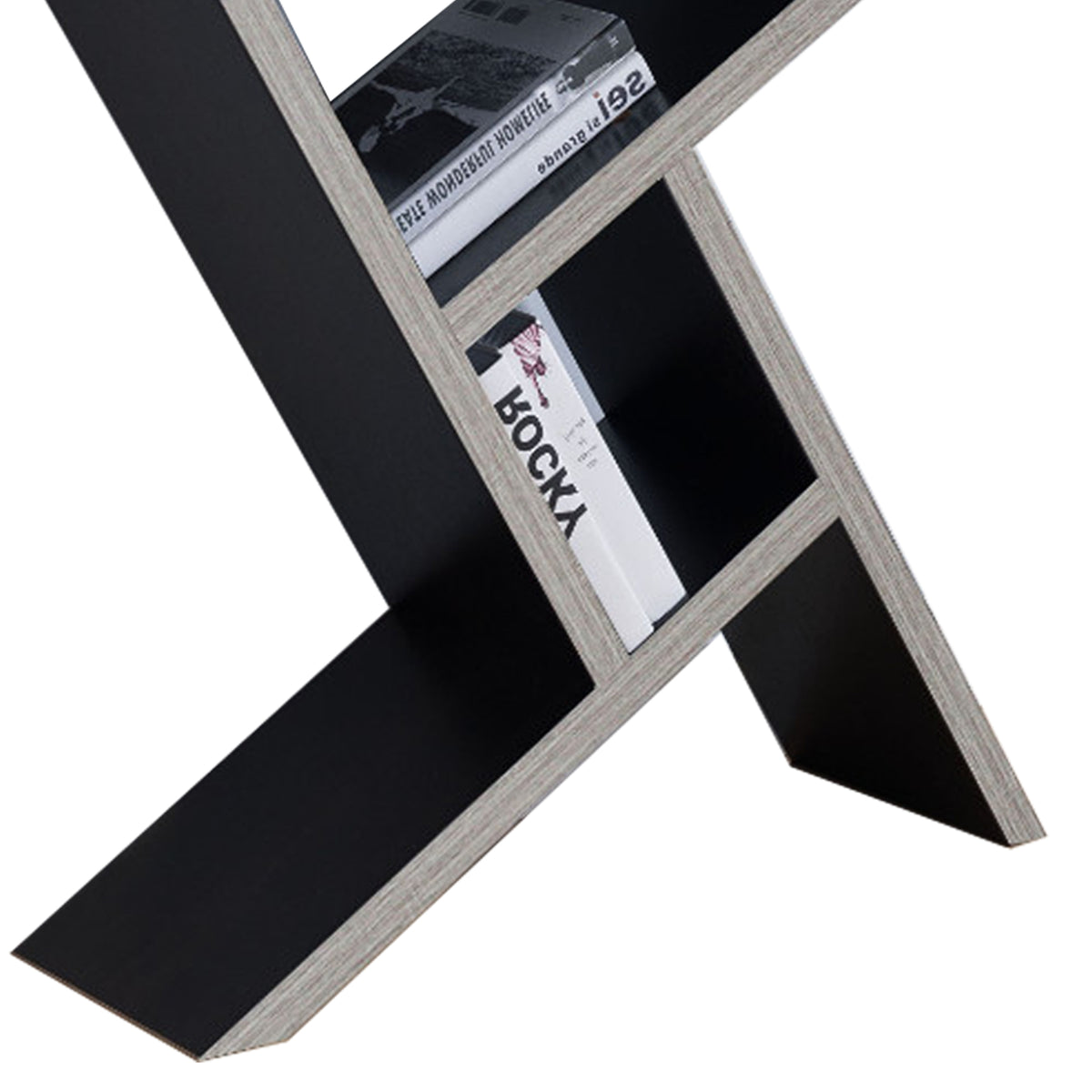Unique Designed Console Table With Shelf, Dark Brown and Light Brown - BM148924