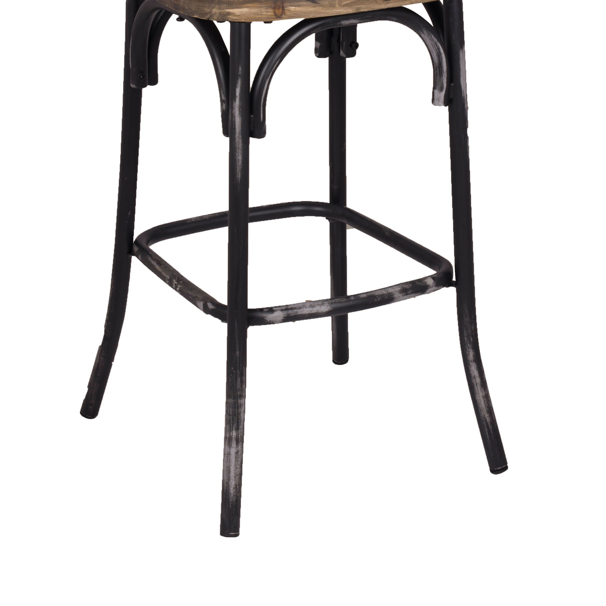 Zaire Bar Chair, Walnut & Antique Black - BM152029