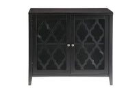 Ceara Console Table With 2 Doors, Black - BM154273