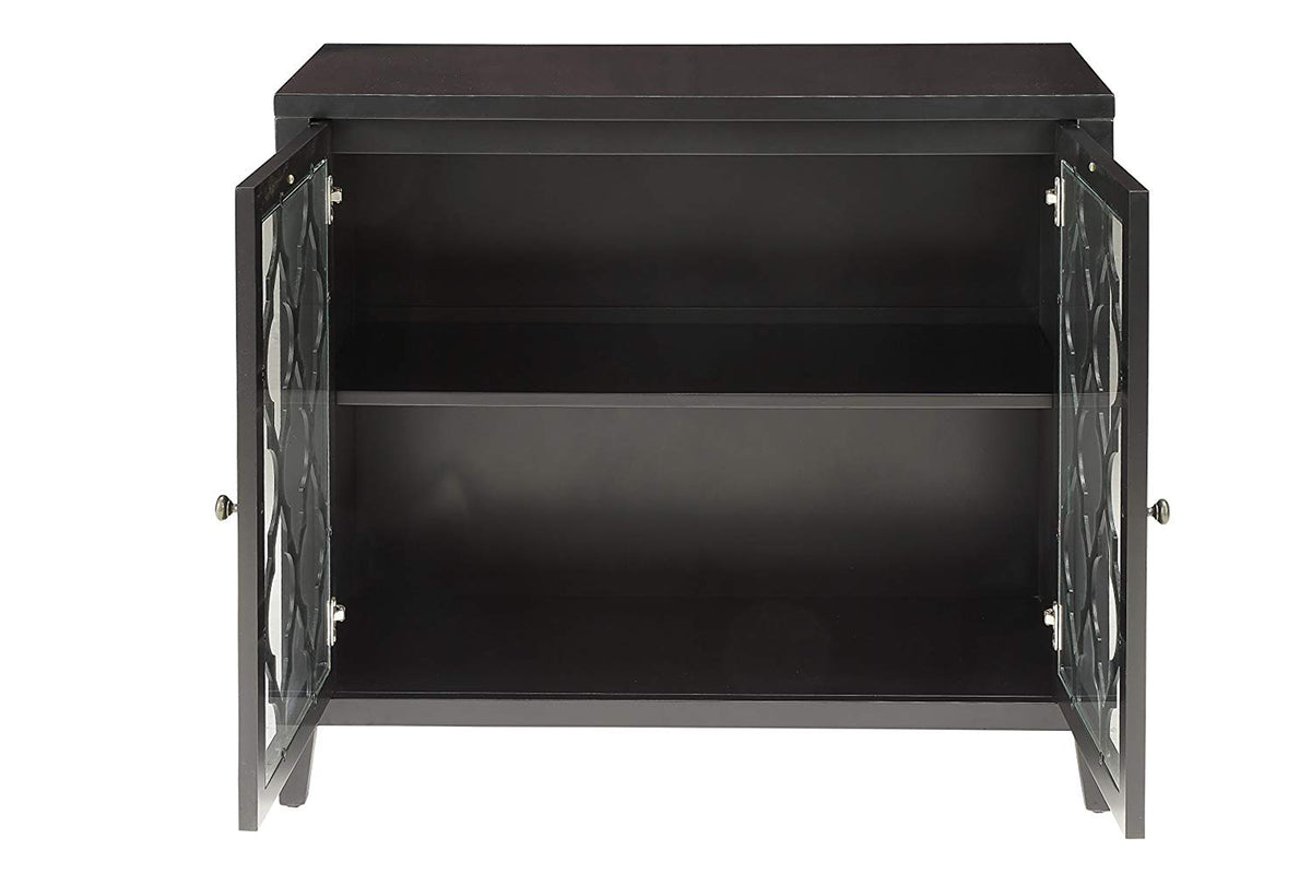 Ceara Console Table With 2 Doors, Black - BM154273