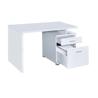 BM156222 Gorgeous white Wooden desk with cabinet