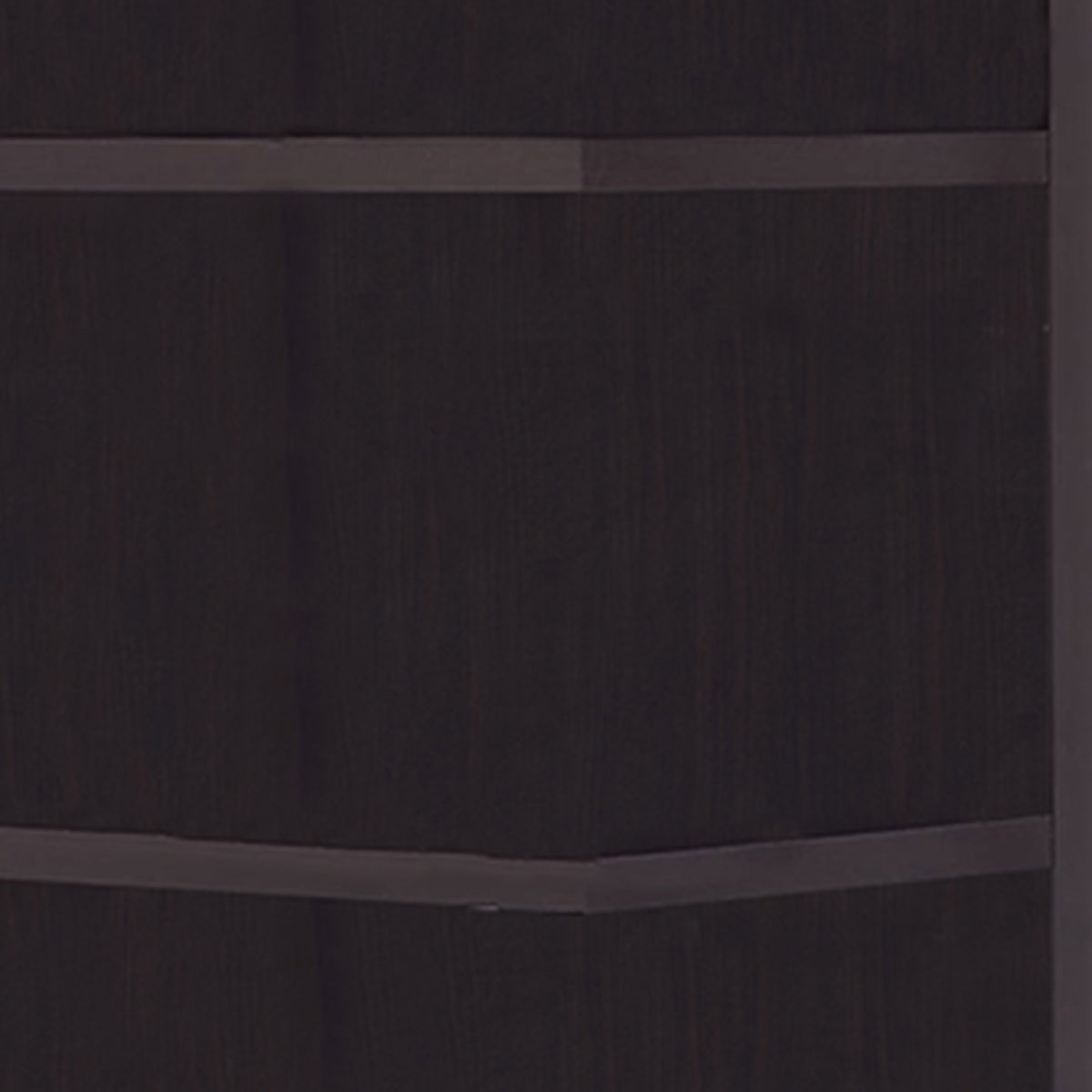 BM156237 Radiant Brown Wooden Corner Bookcase
