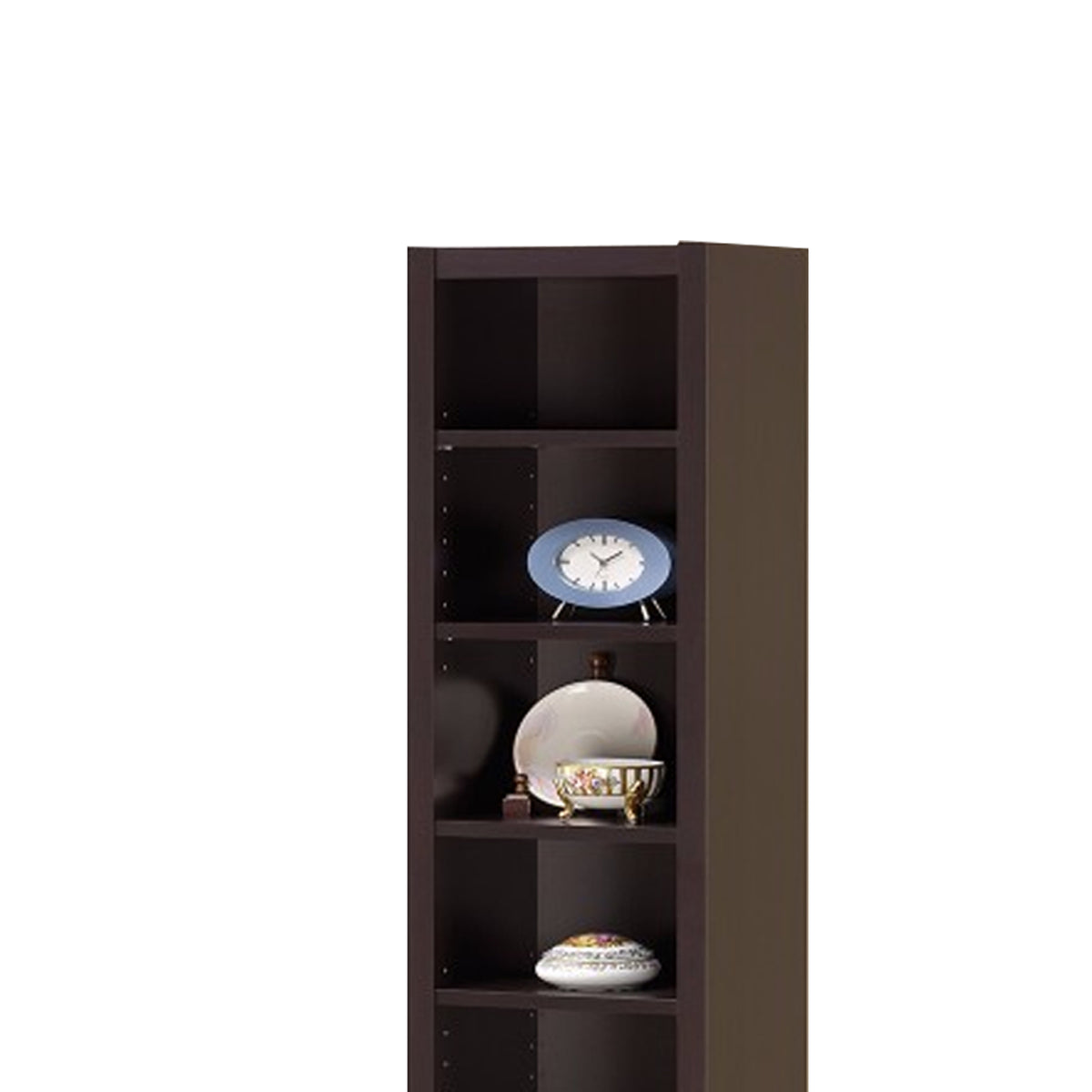 Glimmering Brown Narrow Wooden bookcase - BM156239