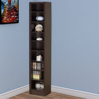 Glimmering Brown Narrow Wooden bookcase - BM156239