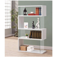 BM156242 Fantastic glossy white wooden bookcase