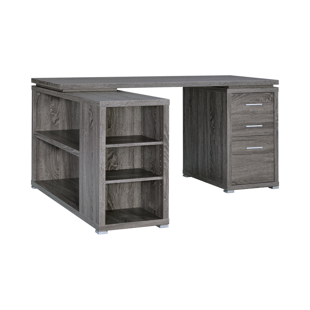 BM159070 Modern Style Wooden Office Desk, Gray