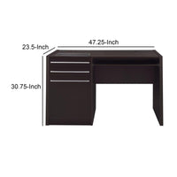 BM159079 Contemporary Wooden Connect-IT Computer Desk, Brown