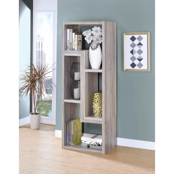 BM159208 Modern Style Wooden Bookcase, Gray