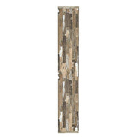 Distressed Wooden Open Bookcase, Brown - BM159408