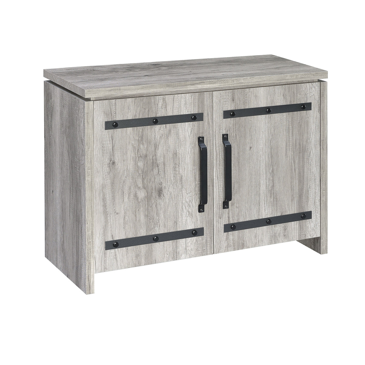 BM160269 Spacious Wooden Accent Cabinet, Gray