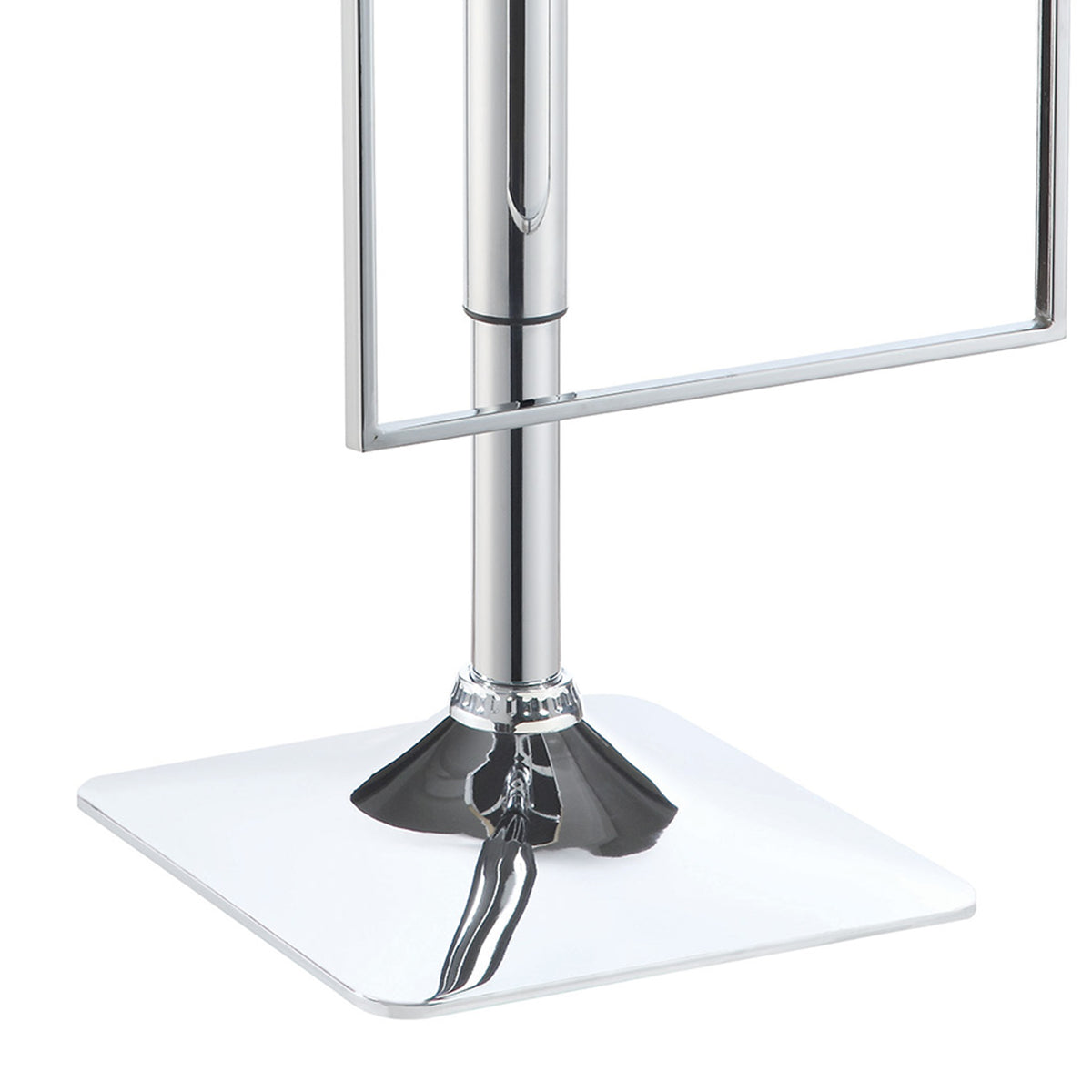 BM160764 Classic Adjustable Metal Bar Stool, Gray & Silver