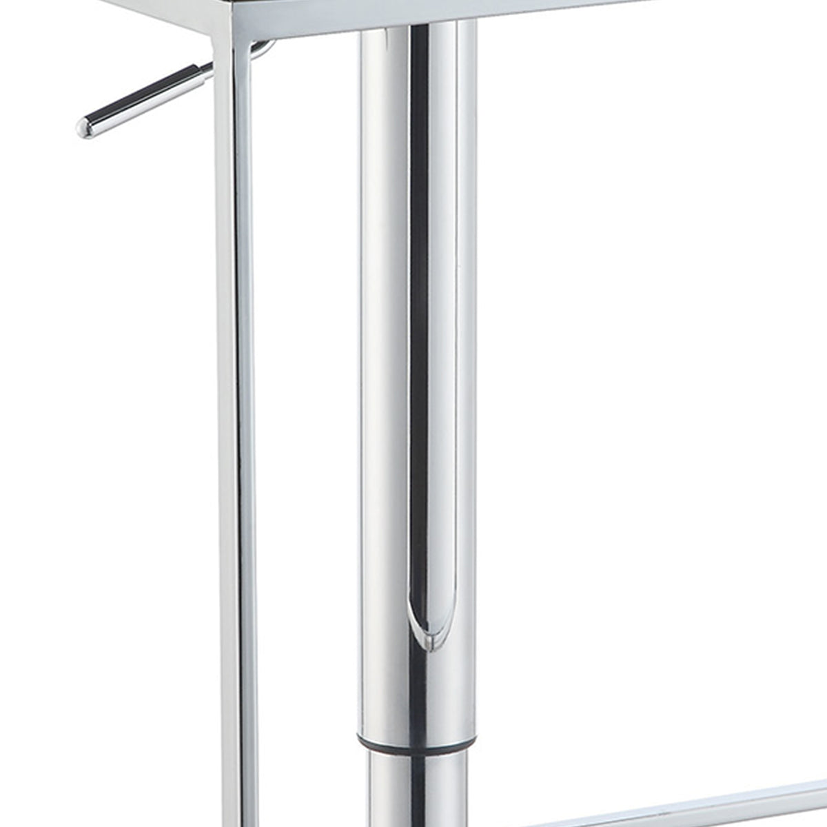 BM160764 Classic Adjustable Metal Bar Stool, Gray & Silver