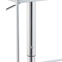 BM160764 Classic Adjustable Metal Bar Stool, Gray & Silver