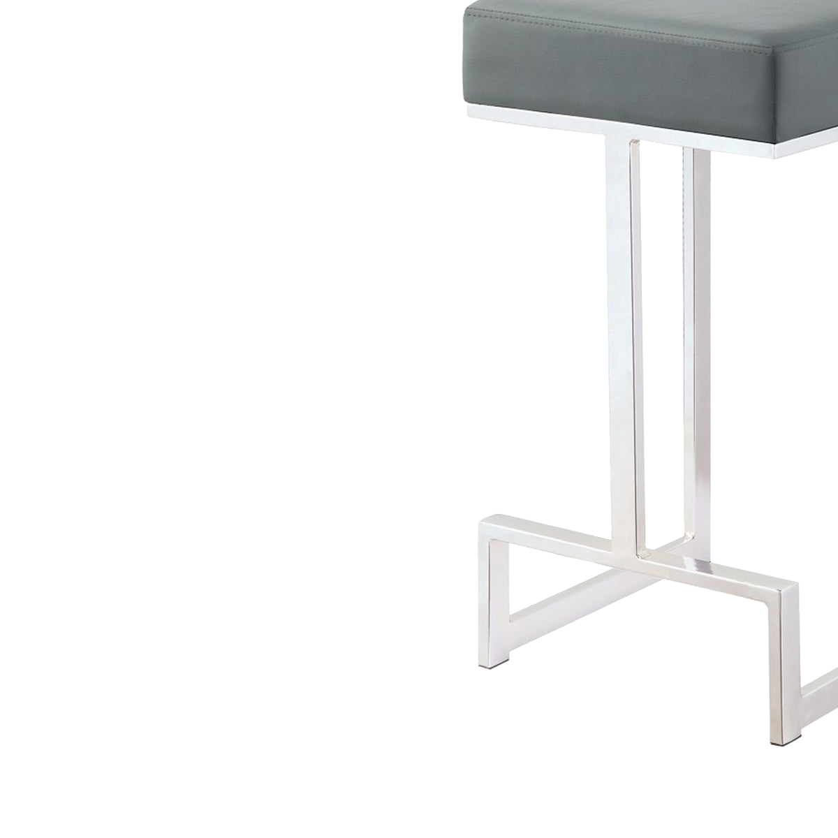 Metal Counter Height Stool, Grey - BM163691