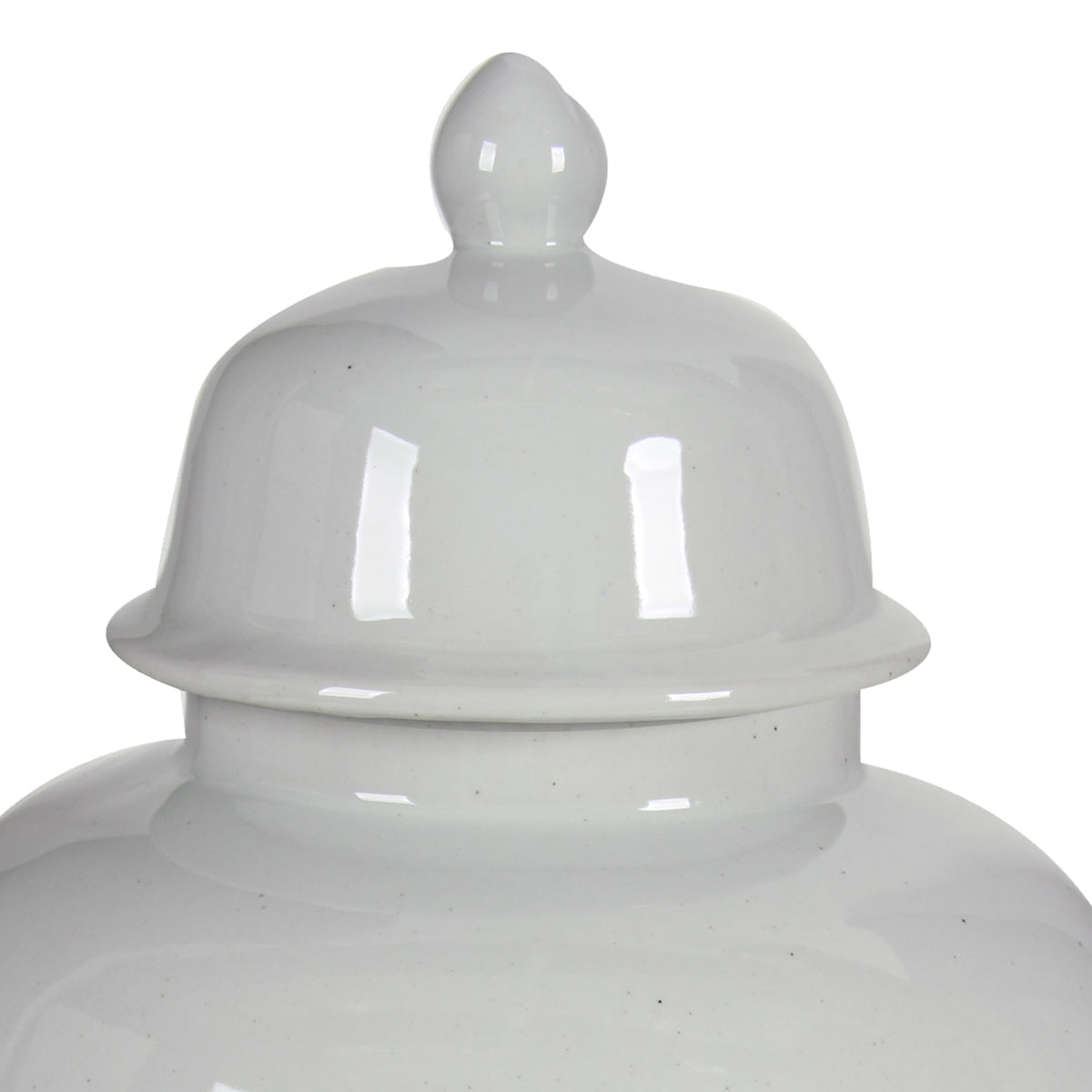 Ceramic Ginger Jar With Lid, Off White - BM165658