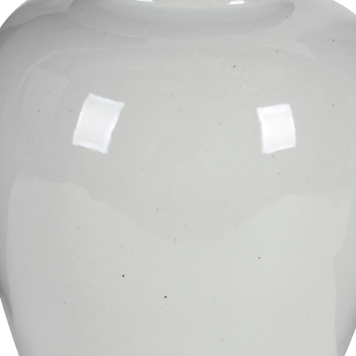 Ceramic Ginger Jar With Lid, Off White - BM165658