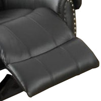 BM171448 Bonded Leather & Plywood Recliner/Glider, Black