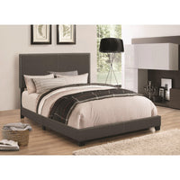 Benzara Charcoal Upholstered Eastern King Bed - BM172146