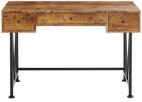 Chic Atelier Writing Desk 3 Drawer, Antique Brown - BM172241