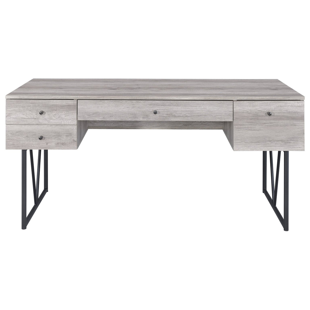 BM172254 Writing Desk-4 Drawer, Driftwood Gray