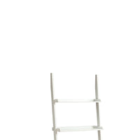 Stylized Contemporary 5 Tier Ladder Shelf, White - BM172781